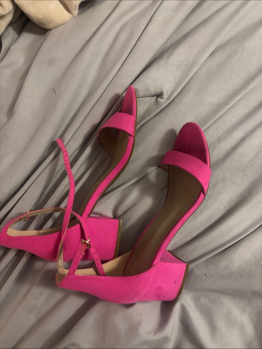 pink heels (prom) size 8